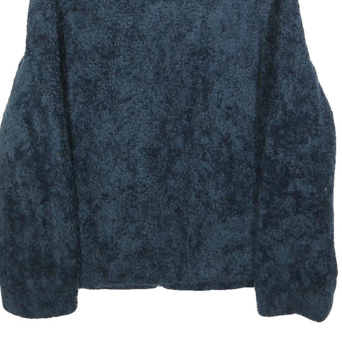 PENDLETON Womens Blue Polyester Blend Zip Jacket M Fleece Checked Trim Warm