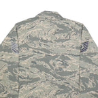 EXCELL MANUFACTURING Mens Blue Plain Cotton Blend Military Style L Jacket Button