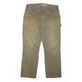 CARHARTT Mens Cotton Blend Relaxed Fit Beige Workwear Trousers W34 L28