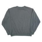 ADIDAS Mens Grey Cotton Blend Crew Neck Sweatshirt M Logo Pullover Casual