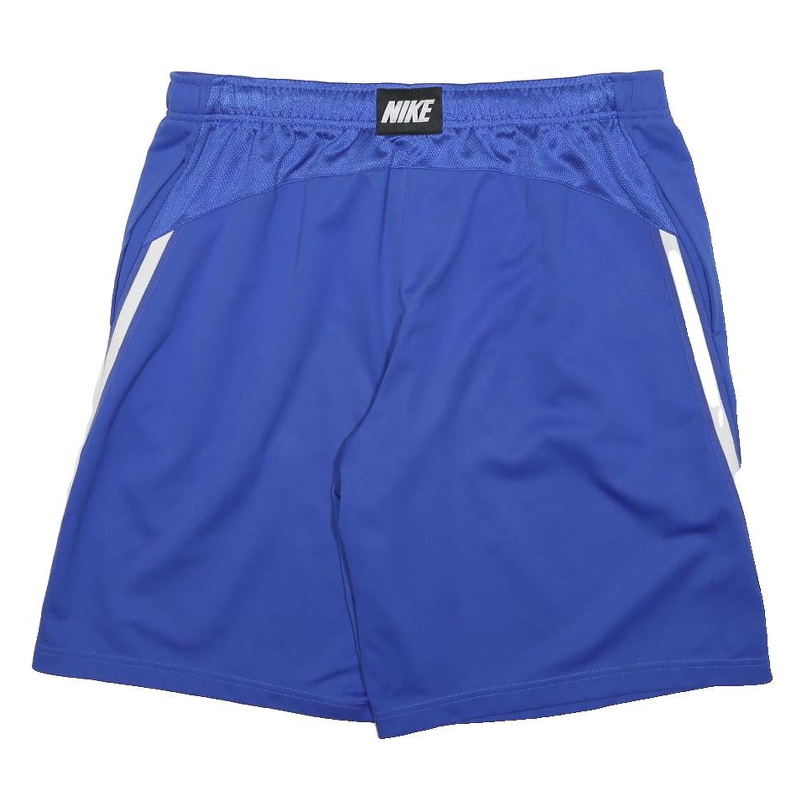 NIKE Mens Blue Sports Casual Shorts L W34 Polyester Athletic Gym