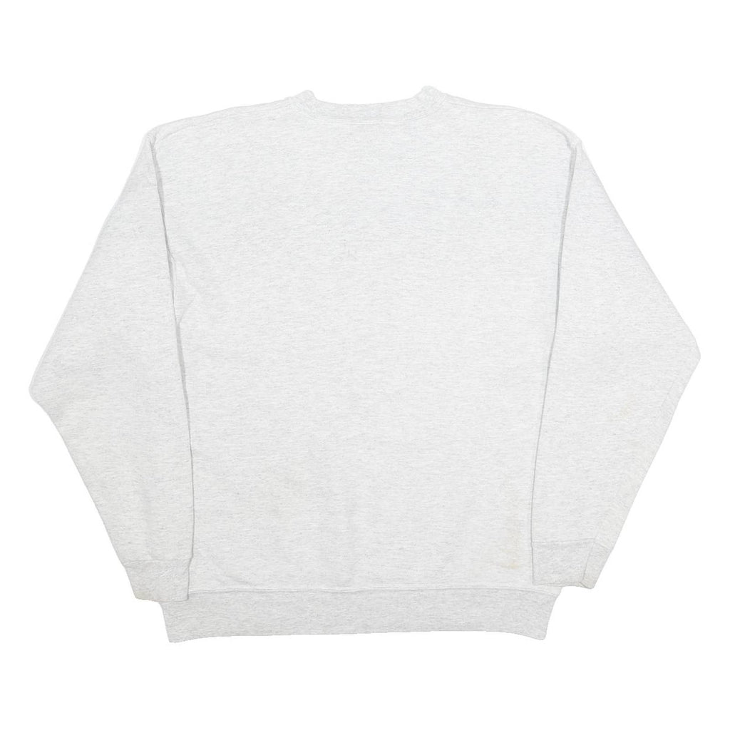 ONEITA Mens Grey State Championships Softball Crew Neck L Cotton Blend