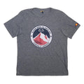 ELLESSE Mens Grey Graphic T-Shirt L Short Sleeve Crew Neck Cotton Blend Ski