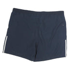 ADIDAS Mens Blue & White Casual Polyester Sports Shorts XL W44 Drawstring