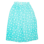 Womens Straight Skirt Blue Midi XS