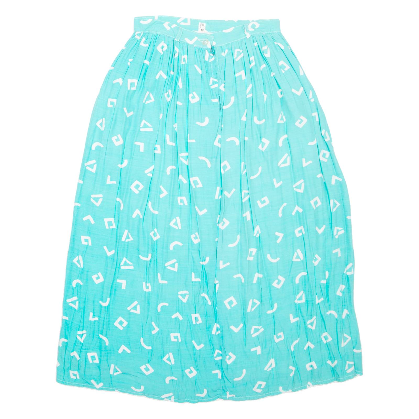 Womens Straight Skirt Blue Midi XS