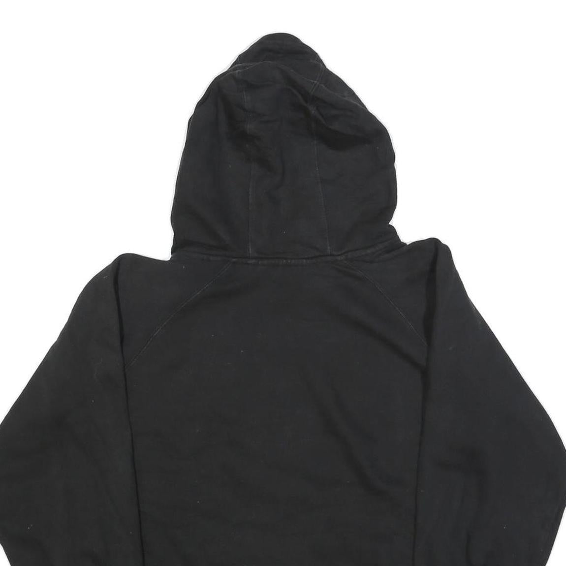 REEBOK Mens Black Flames Hoodie L Casual Cotton Blend Sports Style