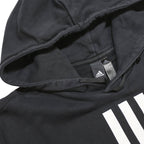 ADIDAS Womens Black Hoodie L Cotton Blend Pullover Sportswear Casual