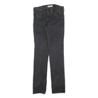 LEVI'S 513 Mens Jeans Black Slim Skinny Leg Denim Medium W28 L32 Zip Closure