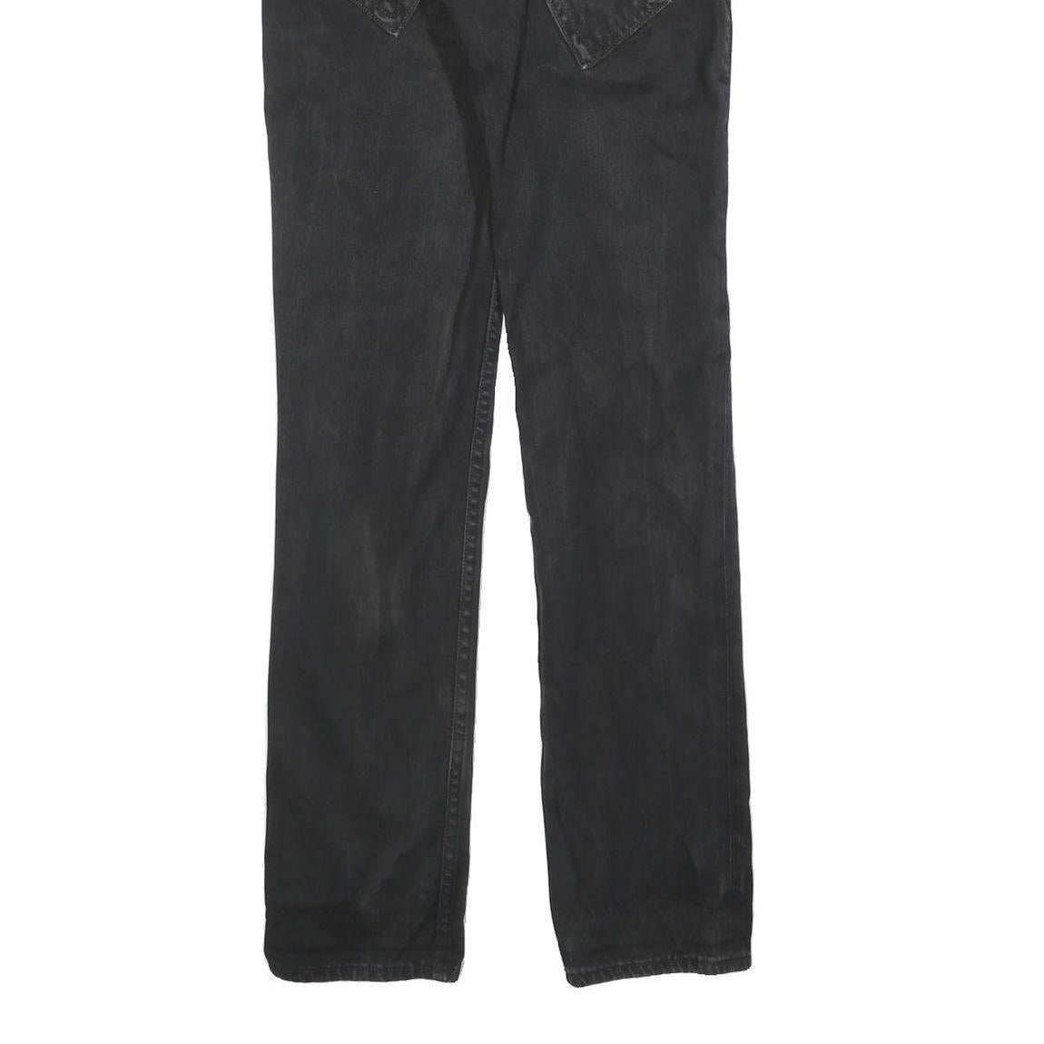 LEVI'S 513 Mens Jeans Black Slim Skinny Leg Denim Medium W28 L32 Zip Closure