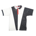REEBOK Mens Black & White Short Sleeve Plain S Polyester Polo Shirt Zip Collar