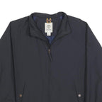 TIMBERLAND Mens Navy Blue Zip Up Jacket L Polyester Blend Plain Casual Outdoor