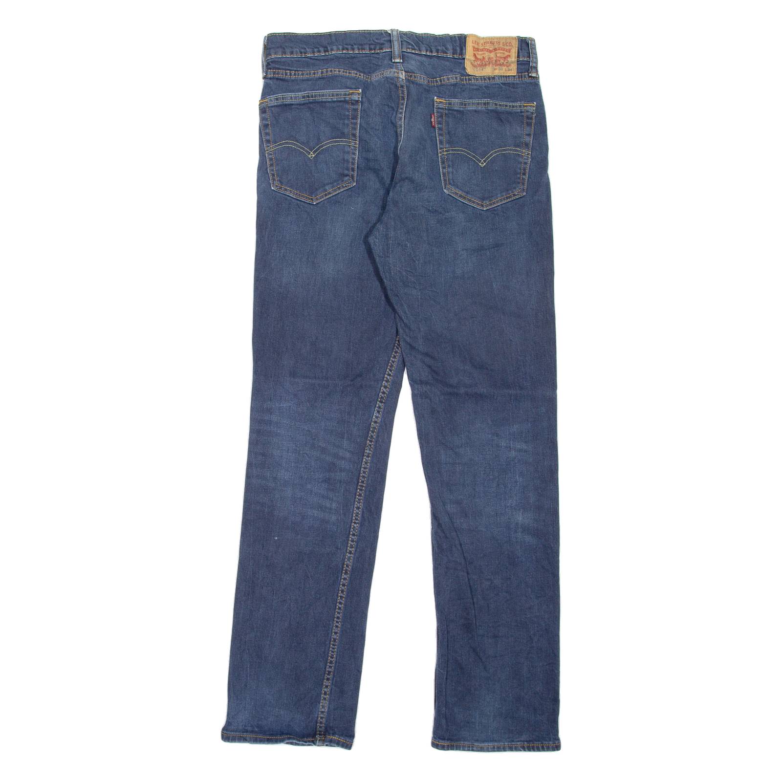 LEVI'S 514 Jeans Mens Blue Slim Straight Stone Wash W30 L31