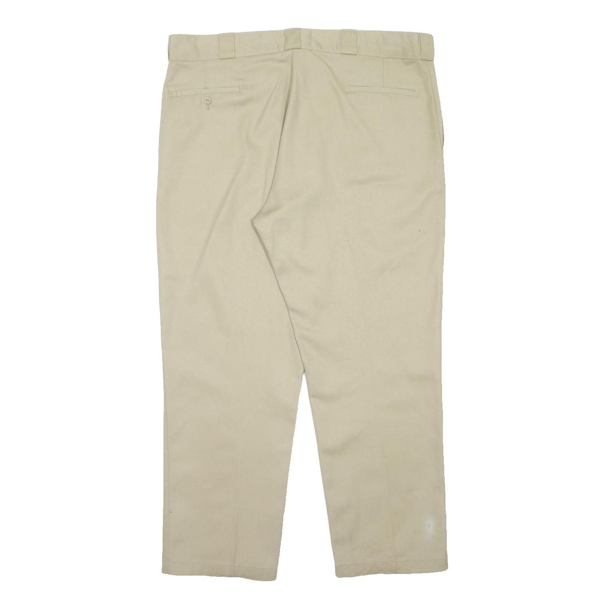 DICKIES Mens Regular Beige Polyester Blend Zip Trousers W40 L30 Workwear