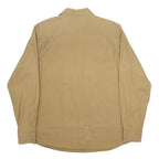 WRANGLER Mens Beige Cotton Blend Shirt M Long Sleeve Casual Button Front