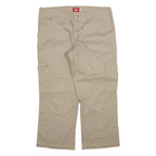 DICKIES Cargo Womens Trousers Beige Regular Straight W32 L23