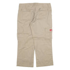 DICKIES Cargo Womens Trousers Beige Regular Straight W32 L23