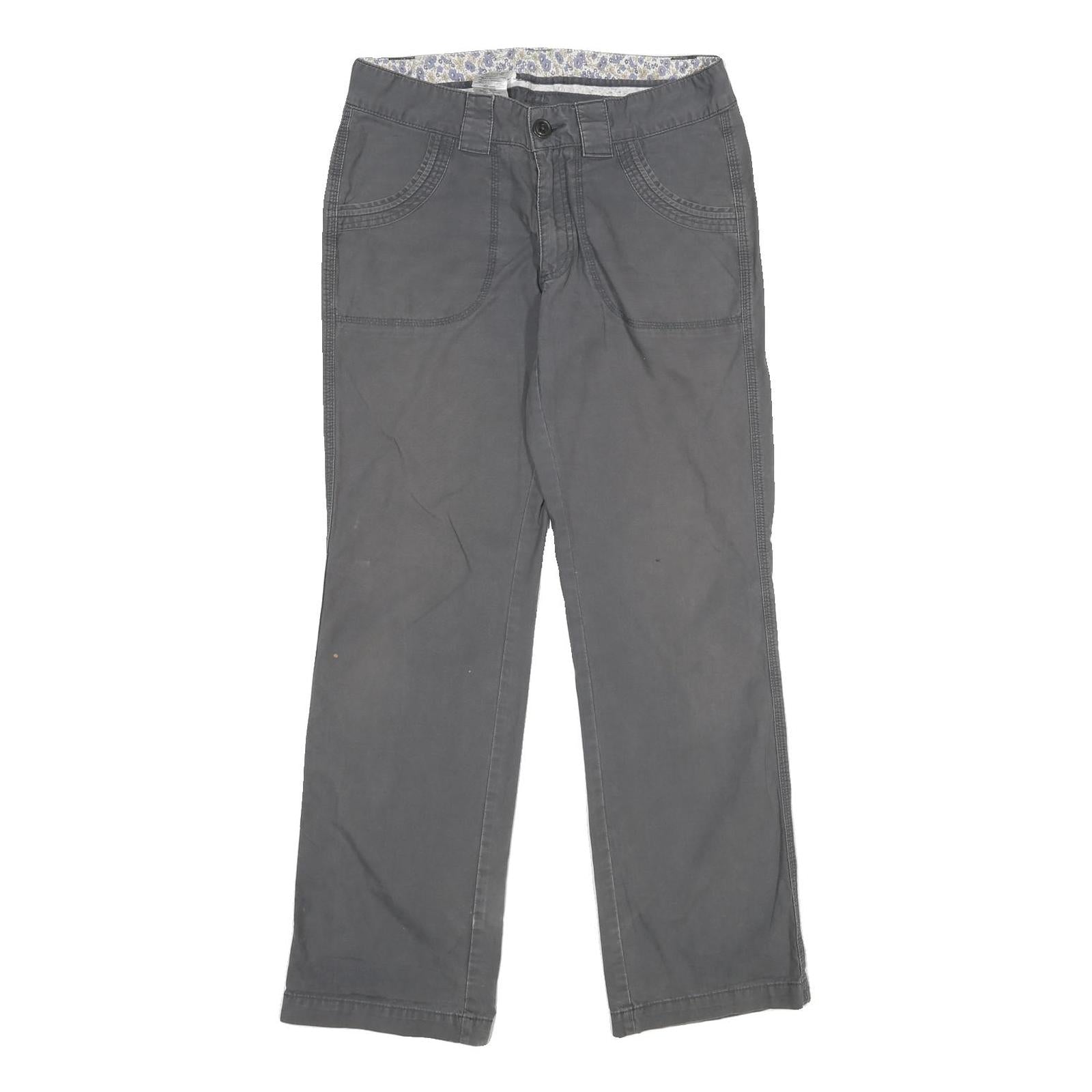 CARHARTT Womens Cotton Grey Regular Straight Trousers W32 L32 Casual Workwear