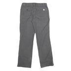 CARHARTT Womens Cotton Grey Regular Straight Trousers W32 L32 Casual Workwear