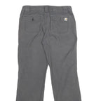 CARHARTT Womens Cotton Grey Regular Straight Trousers W32 L32 Casual Workwear