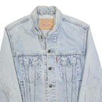 LEVI'S Mens Blue Denim Button Jacket S Cotton Classic Fit Chest Pocket
