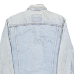 LEVI'S Mens Blue Denim Button Jacket S Cotton Classic Fit Chest Pocket