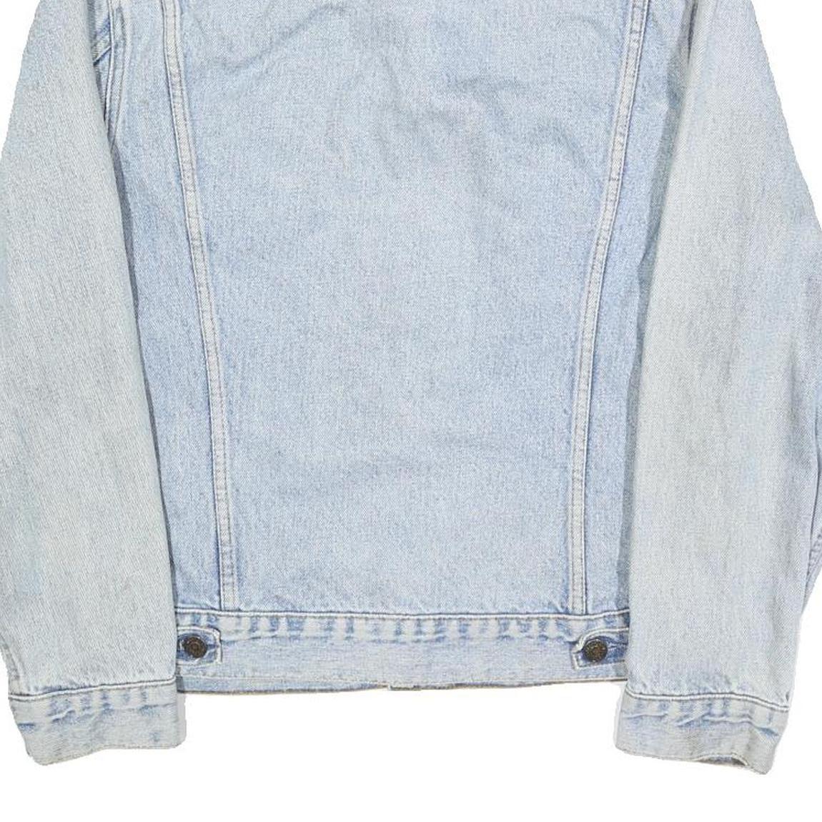 LEVI'S Mens Blue Denim Button Jacket S Cotton Classic Fit Chest Pocket