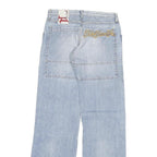 TAKE TWO Womens Jeans Blue Relaxed Straight Denim Light W28 L33 Casual Zip