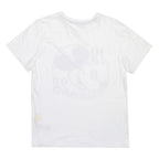 DISNEY Womens White Cotton Blend Mickey Mouse Graphic T-Shirt M Short Sleeve