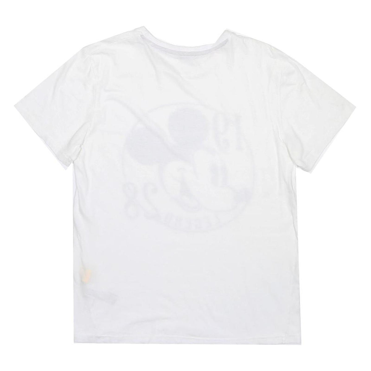 DISNEY Womens White Cotton Blend Mickey Mouse Graphic T-Shirt M Short Sleeve