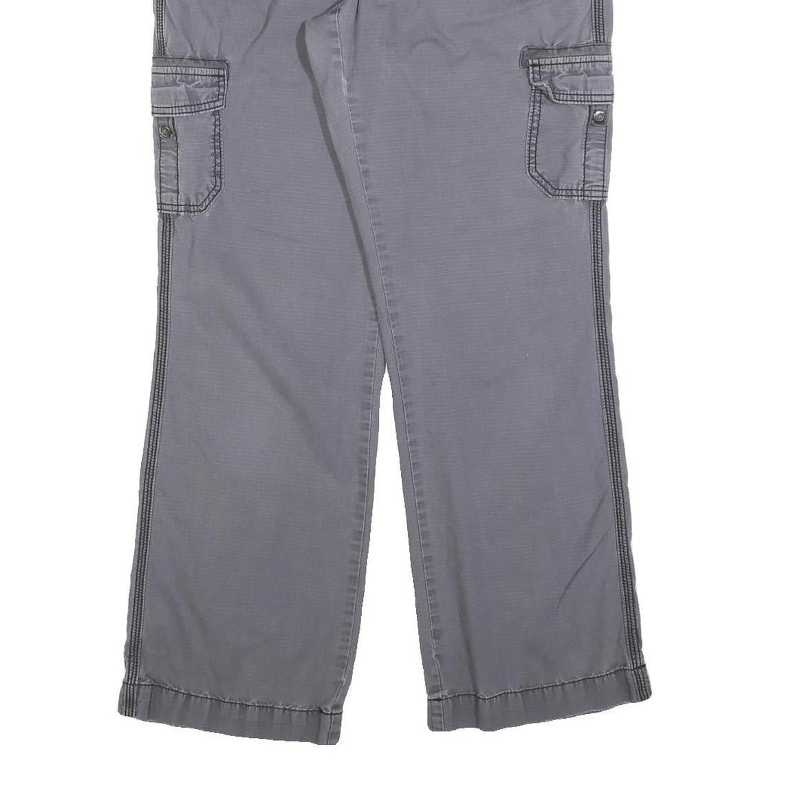 CARHARTT Womens Cotton Blend Relaxed Grey Cargo Trousers W30 L32 Casual Workwear