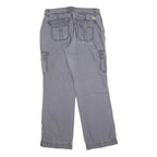 CARHARTT Womens Cotton Blend Relaxed Grey Cargo Trousers W30 L32 Casual Workwear