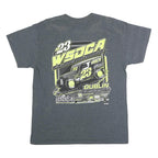 GILDAN Mens Grey Western States Dwarf Car Nationals Graphic T-Shirt L Short