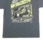 GILDAN Mens Grey Western States Dwarf Car Nationals Graphic T-Shirt L Short