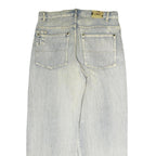 KOMAN JEANS Mens Blue Cotton Regular Straight Denim Light W34 L30 Distressed