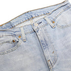 LEVI'S 511 Mens Jeans Blue Slim Skinny Denim Light W32 L32 Zip Cotton Blend