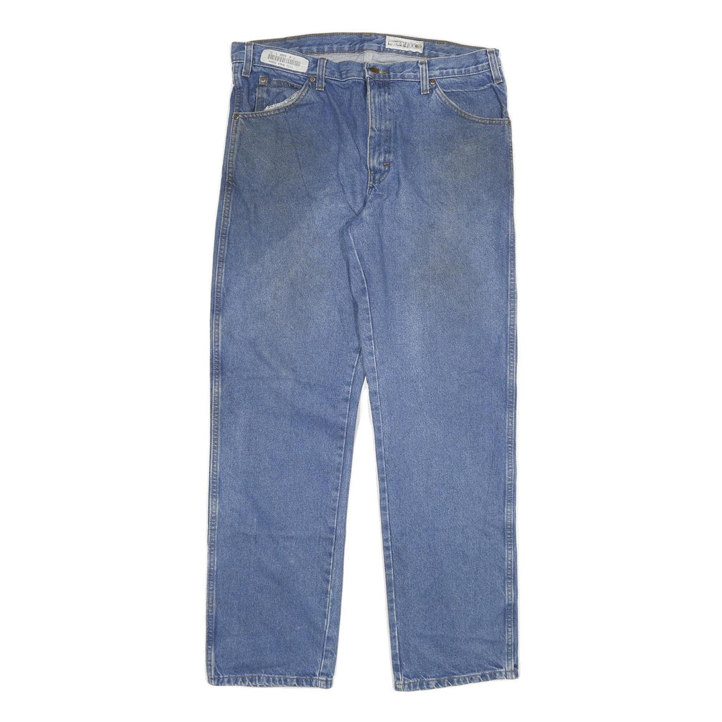 DICKIES Mens Regular Fit Blue Denim Jeans W36 L32 Workwear Zip Closure