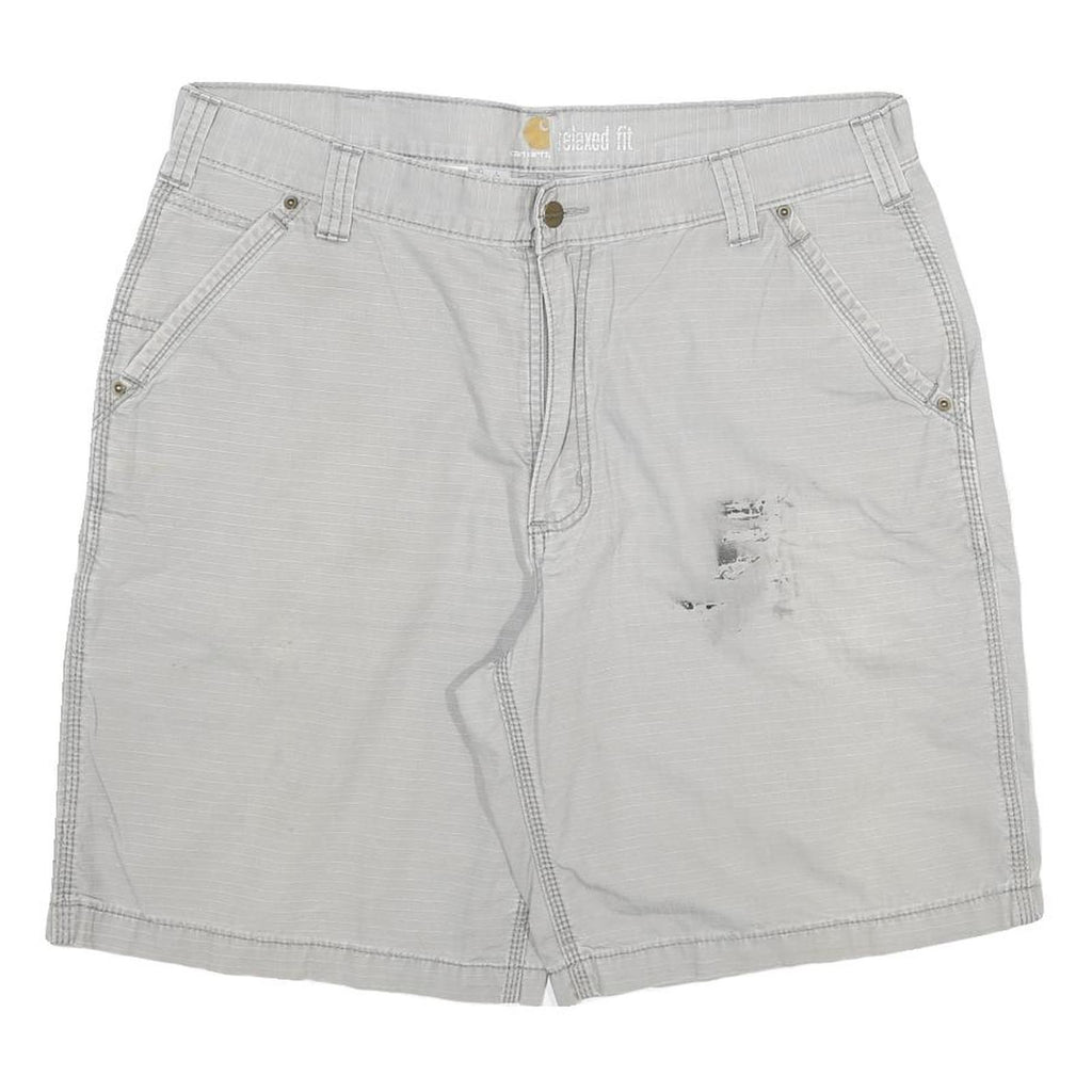 CARHARTT Mens Shorts Grey Relaxed Fit 2XL W38 Cotton Blend Workwear Casual