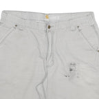 CARHARTT Mens Shorts Grey Relaxed Fit 2XL W38 Cotton Blend Workwear Casual