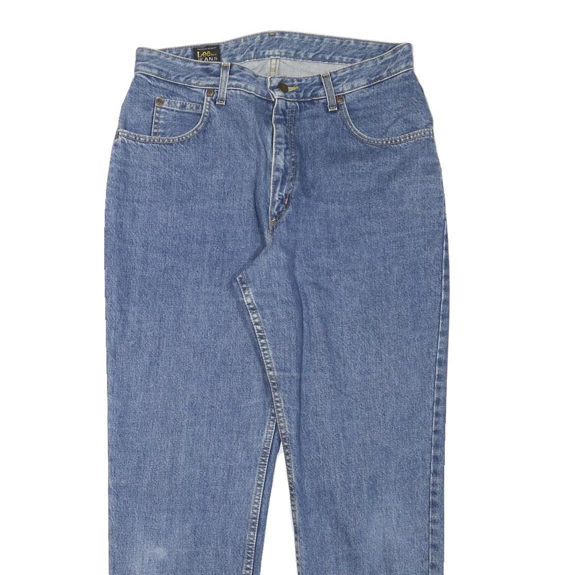 LEE Mens Relaxed Blue Denim Jeans W32 L29 Classic Cotton Blend Zip