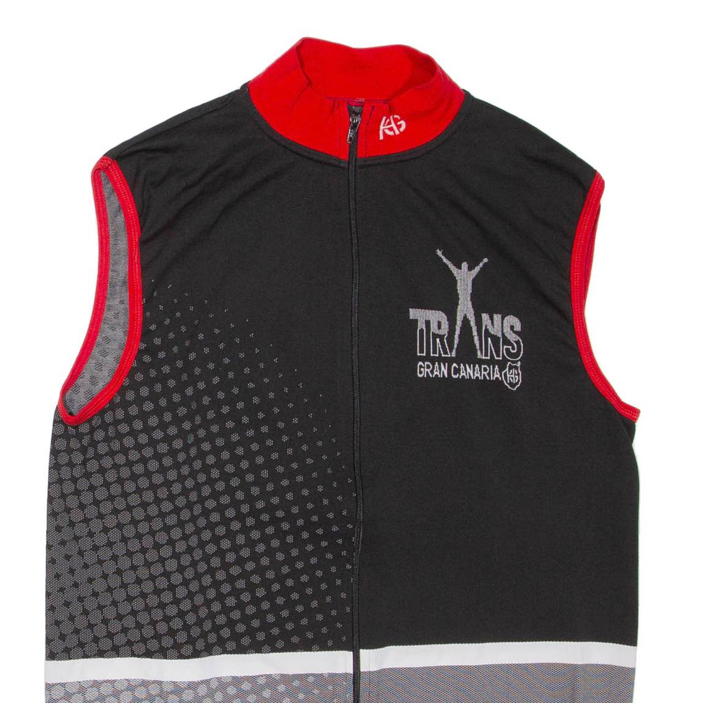 Marathon Mens Vest Black Sleeveless High Neck L