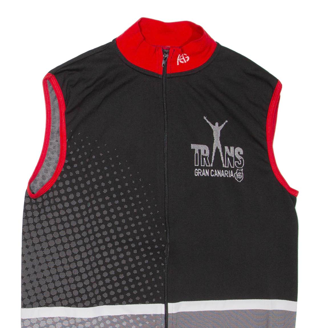 Marathon Mens Vest Black Sleeveless High Neck L