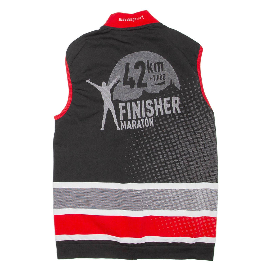 Marathon Mens Vest Black Sleeveless High Neck L