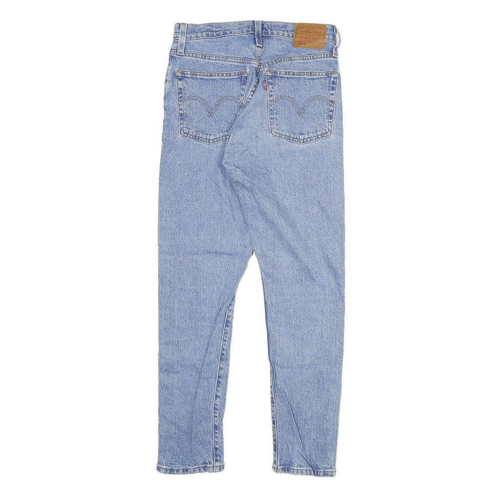 LEVI'S 501S Womens Jeans Blue Slim Skinny Denim Light W25 L28 Button Closure
