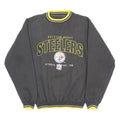 LOGO ATHLETIC Mens Black & Yellow Pittsburgh Steelers Crew Neck S NFL Sweatshirt