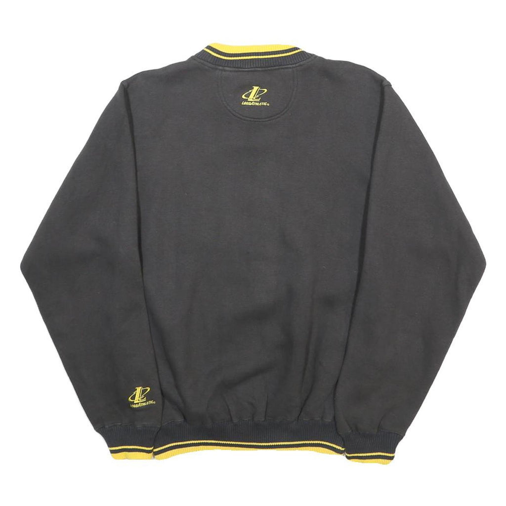 LOGO ATHLETIC Mens Black & Yellow Pittsburgh Steelers Crew Neck S NFL Sweatshirt