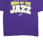 GILDAN Mens Purple Delta Center Home Of The Jazz Graphic T-Shirt XL Short Sleeve