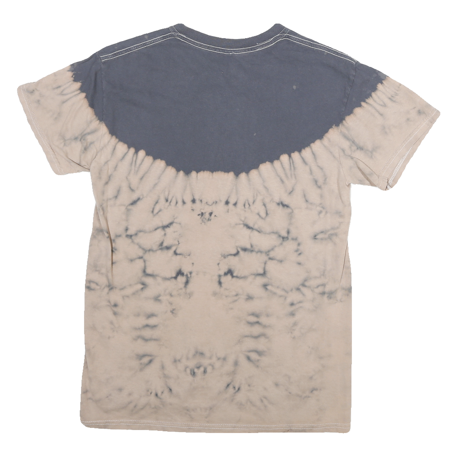 KISS Mens Beige & Grey Destroyer Graphic T-Shirt S Short Sleeve Crew Neck Rock