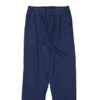 CASCADE Womens Jeans Blue Relaxed Straight Denim W26 L29 Elasticated Waist