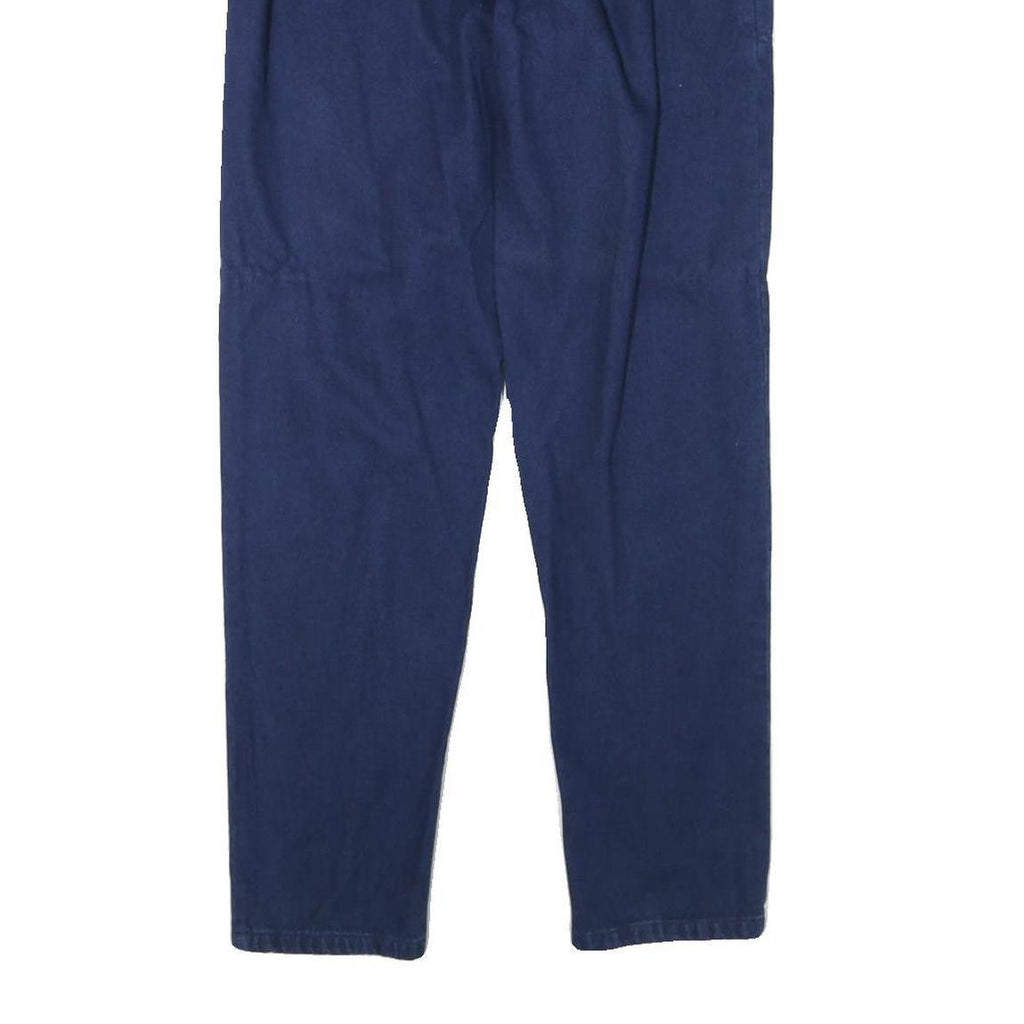 CASCADE Womens Jeans Blue Relaxed Straight Denim W26 L29 Elasticated Waist